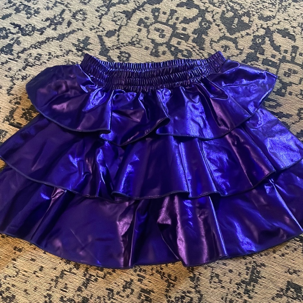 Girls skirt! NWT! Party & dress up metallic blue/purple
